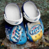 Sabots Miller Lite W Hole Logo Pattern Crocs Classic Clogs Shoes In Blue & White -  Clog