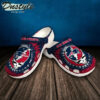 Sabots New England Patriots Skull Pattern Crocs Classic Clogs Shoes In Blue & Red -  Clog