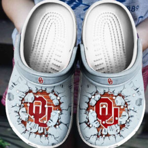 Sabots Oklahama Sooners Tide Broken Brick Crocs Classic Clogs Shoes -  Clog