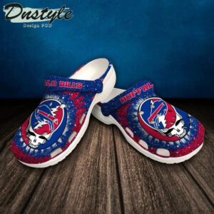 Sabots Buffalo Bills Skull Pattern Crocs Classic Clogs Shoes In Blue & Pink -  Clog