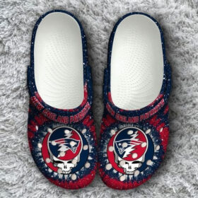 Sabots New England Patriots Logo Grateful Dead Crocs Classic Clogs Shoes –  Clog
