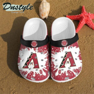 Sabots Arizona Diamondbacks Logo Pattern Crocs Classic Clogs Shoes In White & Red -  Clog