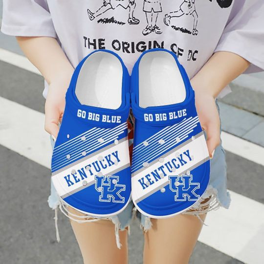 Sabots Kentucky Wildcats Go Big Blue Crocs Classic Clogs Shoes - Clog