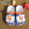 Sabots New York Mets Logo Pattern Crocs Classic Clogs Shoes In Blue & Orange -  Clog