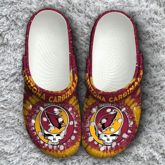 Sabots Arizona Cardinals Grateful Dead Tie Dye Crocs Classic Clogs Shoes - Clog
