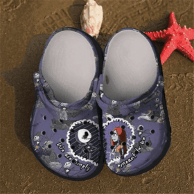 Sabots Skellington And Sally Crocs Classic Clogs Shoes In Purple –  Clog