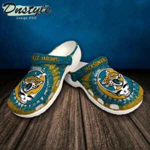 Sabots Jacksonville Jaguars Skull Pattern Crocs Classic Clogs Shoes In Yellow & Blue -  Clog