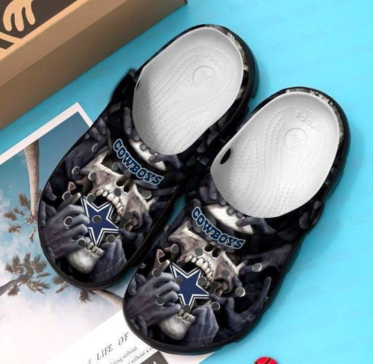 Sabots Dallas Cowboys Horror Skull Logo Crocs Classic Clogs Shoes - Clog