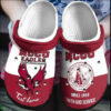 Sabots Eagles Logo Pattern Crocs Classic Clogs Shoes In Red & White -  Clog