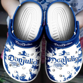 Sabots Don Julio Logo Pattern Crocs Classic Clogs Shoes In Blue & White –  Clog