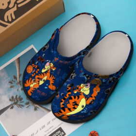 Sabots Disney Tiger W Stickers Pattern Crocs Classic Clogs Shoes In Blue & Yellow –  Clog