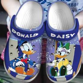 Sabots Donald Dusk Disney Pattern Crocs Classic Clogs Shoes In Dark Blue –  Clog