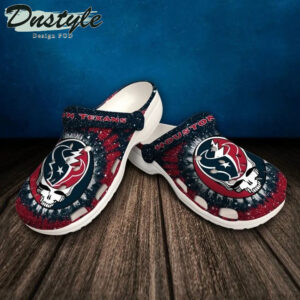 Sabots Houston Texans Skull Pattern Crocs Classic Clogs Shoes In Blue & Red -  Clog
