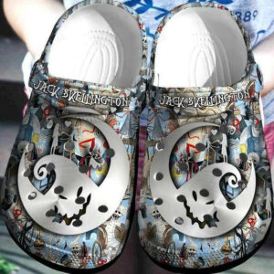 Sabots Jack Skellington In The City Crocs Crocband Clog Comfortable Water Shoes -  Clog