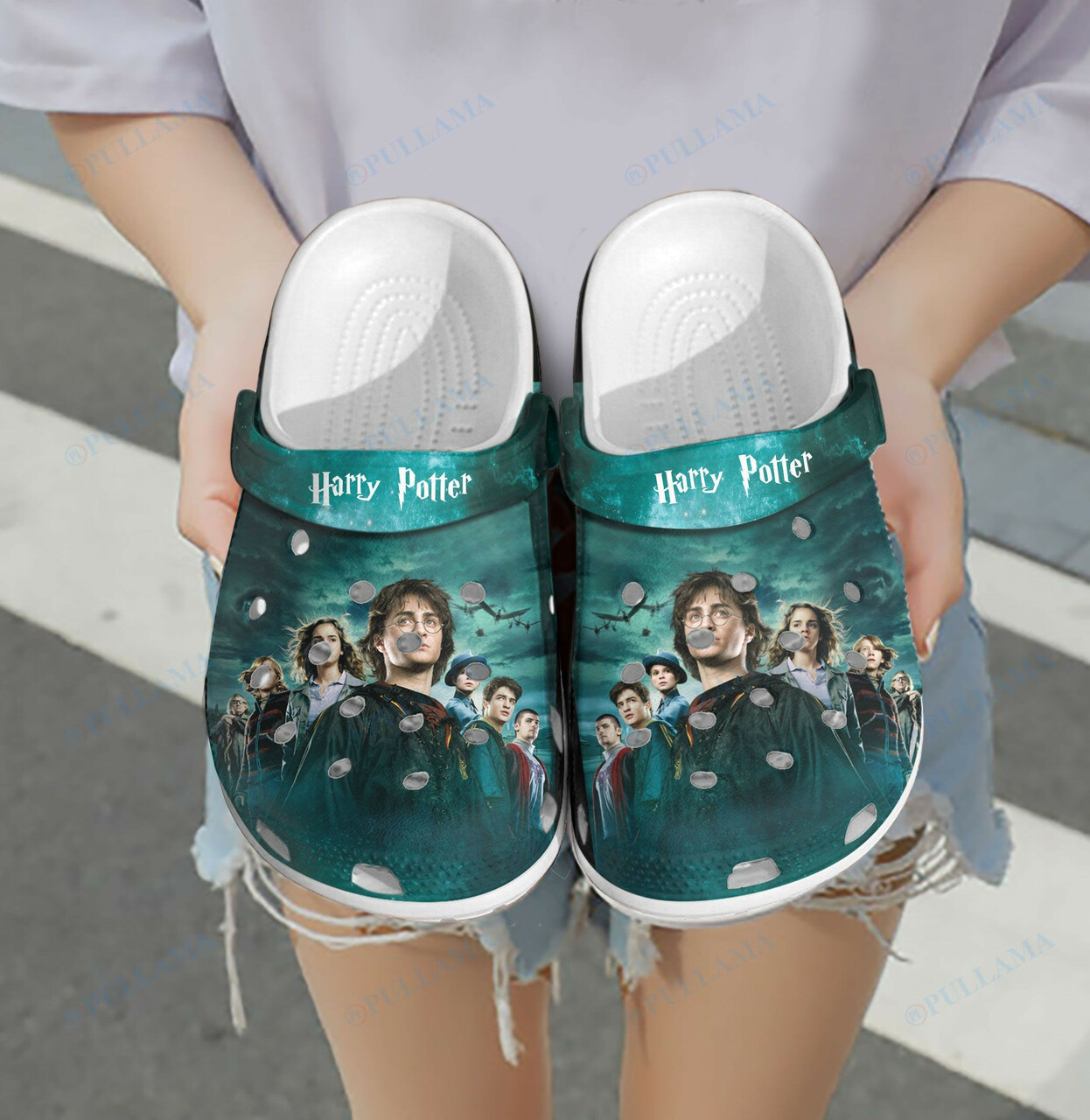 Sabots Harry Potter And Friends Crocs Crocband Clog Comfortable Water Shoes In Green - Clog