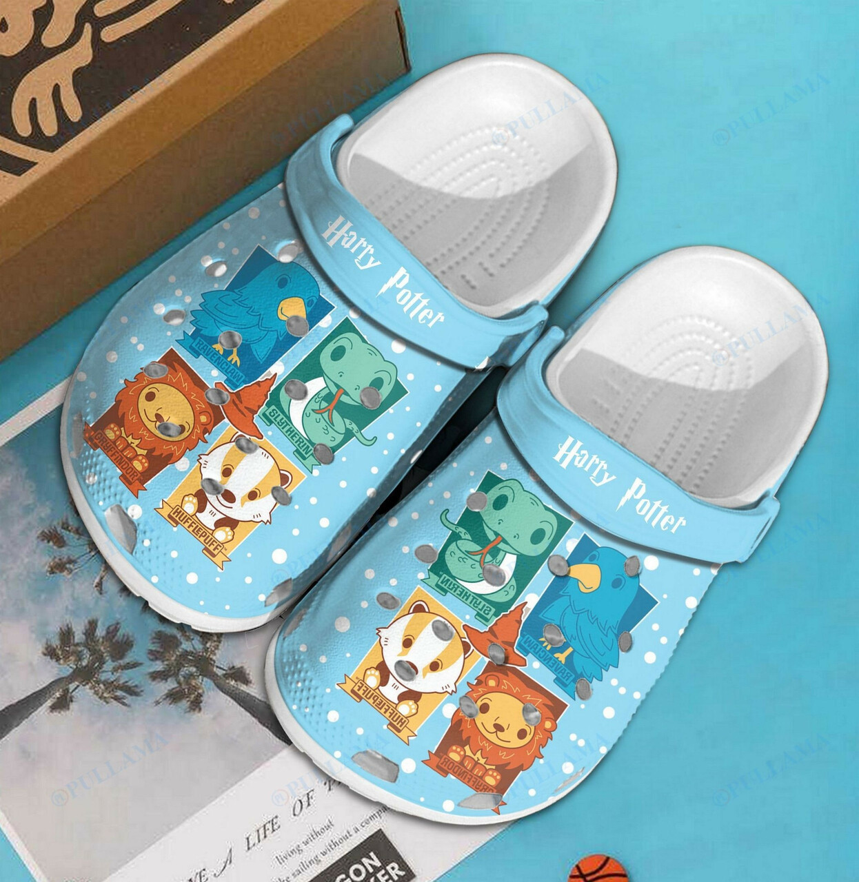 Sabots Harry Potter Hogwarts 4 Houses Chibi Crocs Crocband Clog Comfortable Water Shoes - Clog