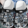 Sabots Star Wars Skull Pattern Crocs Classic Clogs Shoes In Blue & Black -  Clog