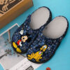 Sabots Mickey Disney W Stickers Pattern Crocs Classic Clogs Shoes In Black & Blue -  Clog