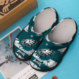 Sabots Philadelphia Eagles Dark Green Crocs Crocband Clog Comfortable Water Shoes -  Clog