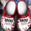 Sabots Tequila 1800 Logo Splatter Pattern Crocs Classic Clogs Shoes In Red -  Clog