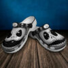 Sabots Jack Skellington Face Crocs Crocband Clog Comfortable Water Shoes In Black Grey -  Clog