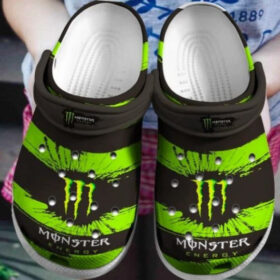 Sabots Monster Energy Neon Black Crocs Crocband Clog Comfortable Water Shoes –  Clog