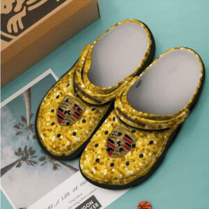 Sabots Porsche Gold Pattern Crocs Crocband Clog Comfortable Water Shoes -  Clog