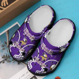 Sabots Minnesota Vikings In Purple Pattern Crocs Crocband Clog Comfortable Water Shoes –  Clog