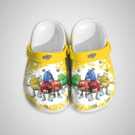Sabots M&M Candy Team On Yellow Pattern Crocs Crocband Clog Comfortable Water Shoes –  Clog