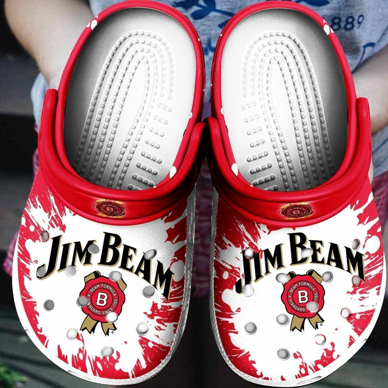 Sabots Jim Beam Red Crocs Crocband Clog Comfortable Water Shoes For Whiskey Lover - Clog