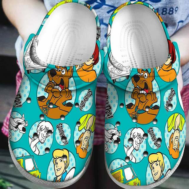 Sabots Scared Face Scooby-doo Crocs Crocband Clog Comfortable Water Shoes - Clog