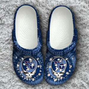 Sabots Tennessee Titans Grateful Dead Crocs Classic Clogs Shoes In Blue -  Clog