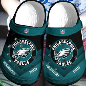 Sabots Philadelphia Eagles On Dark Green Crocs Crocband Clog Comfortable Water Shoes -  Clog