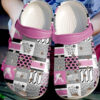 Sabots Hockey Clog Crocs Print 3D Hockey Girl in Pink and White -  Clog