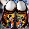 Sabots Mickey & Minnie W Hat Pattern Crocs Classic Clogs Shoes In Brown & Yellow -  Clog