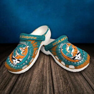 Sabots Miami Dolphins Green Crocband Crocs Clogs -  Clog