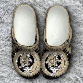 Sabots New Orleans Saints Grateful Dead Pattern Crocs Classic Clogs Shoes –  Clog