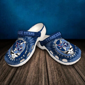 Sabots Tennessee Titans Blue White Crocband Crocs Clogs -  Clog