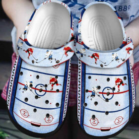 Sabots Hockey Pattern Clog Custom Crocs 3D Printed Crocs –  Clog