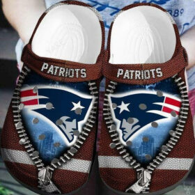 Sabots New England Patriots Zipper Design Crocs Crocband Clog Comfortable Water Shoes –  Clog