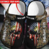 Sabots Personlized The Punisher US Marine Crocs Crocband Clog Comfortable Water Shoes -  Clog