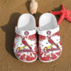Sabots Cardinals Red White Crocband Crocs Clogs -  Clog
