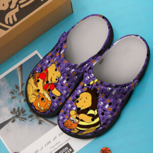 Sabots Winne The Pooh Halloween Purple Crocs Crocband Clog Comfortable Water Shoes -  Clog