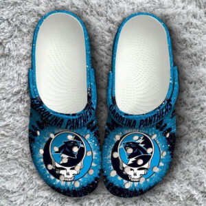 Sabots Carolina Panthers Grateful Dead Classic Team Crocs Crocband Clog Comfortable Water Shoes -  Clog
