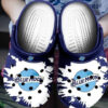 Sabots Blue Moon Beer Logo Splatter Pattern Crocs Classic Clogs Shoes In Navy -  Clog