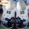 Sabots Ice Hockey Clog Custom Number Crocs Print 3D Amazing Sport -  Clog