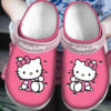 Sabots Hello Kitty On Pink Pattern Crocs Crocband Clog Comfortable Water Shoes -  Clog