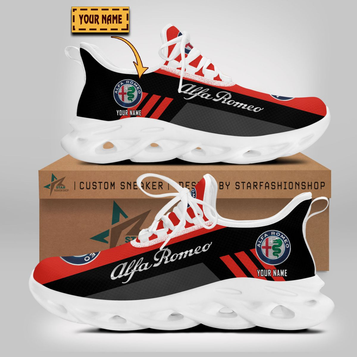 Chaussures Alfa Romeo Red – Image 2