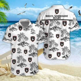 Chemise hawaïenne Rouen Normandie Rugby