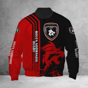 Blouson bomber Rouen Normandie Rugby